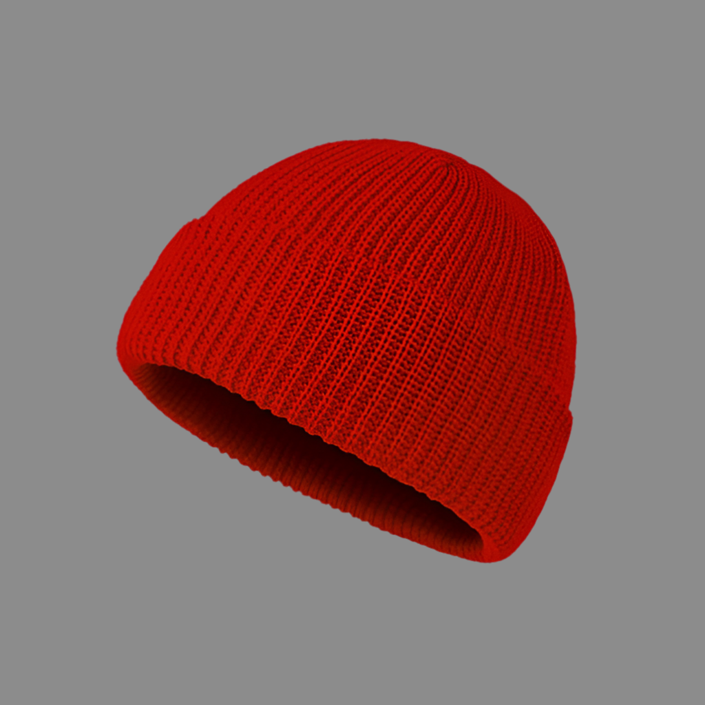 Trendige Strickmütze
